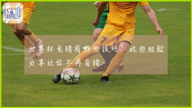 世界杯竞猜有哪些技巧？这些经验分享让你不再盲猜